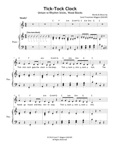 Tick-Tock Clock (Unison)