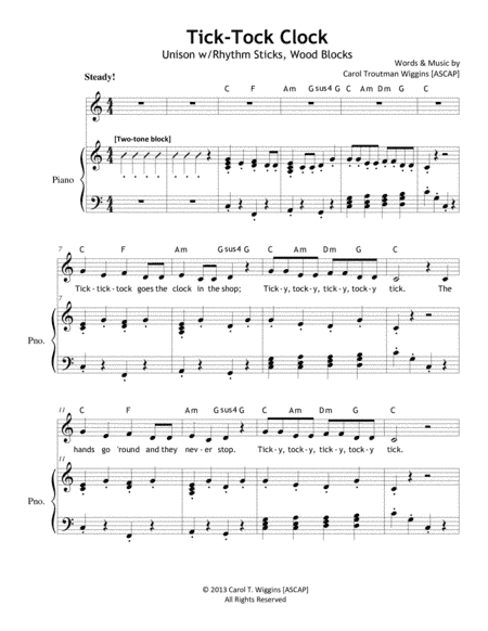 Tick-Tock Clock (Unison)