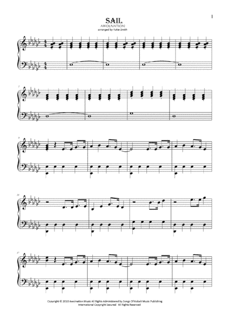 Sail (arr. Yukie Smith)