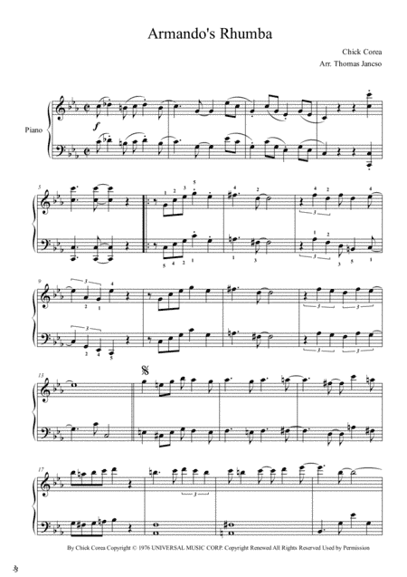 Armando's Rhumba (arr. Thomas Jancso)