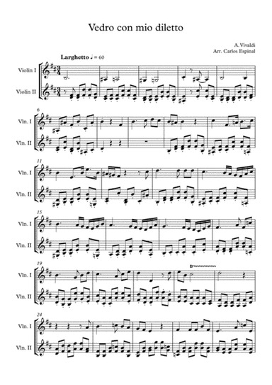 Vedro-Vivaldi (arr. Carlos Espinal)