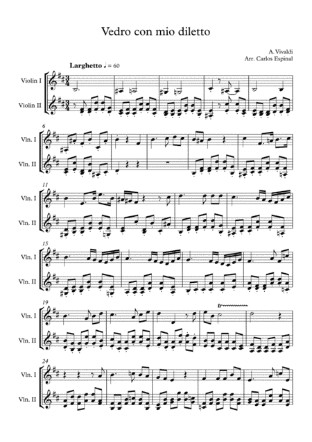 Vedro-Vivaldi (arr. Carlos Espinal)
