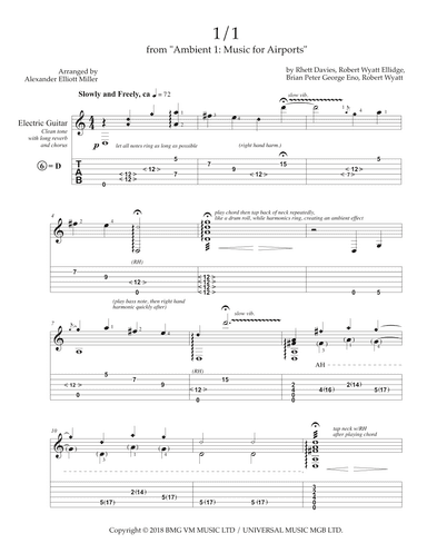 1/1 (arr. Alexander Elliott Miller)