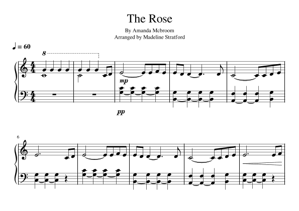 The Rose (arr. Madeline J Stratford)