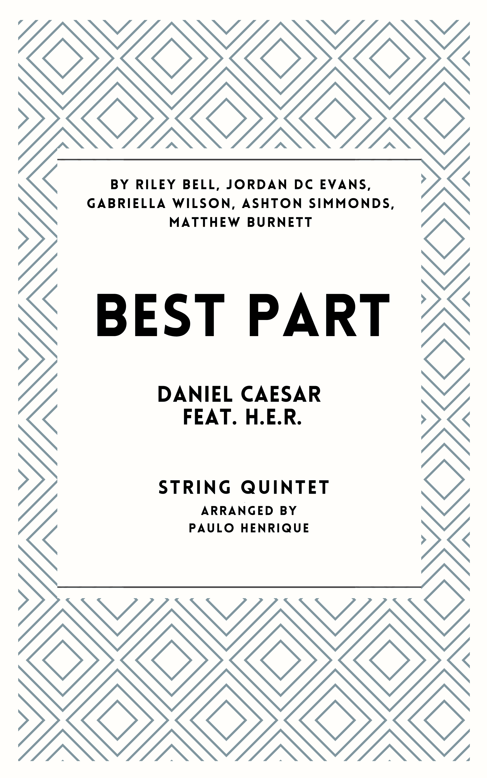 Best Part (arr. Paulo Henrique)