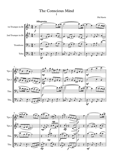 The Conscious Mind  - Brass Quartet