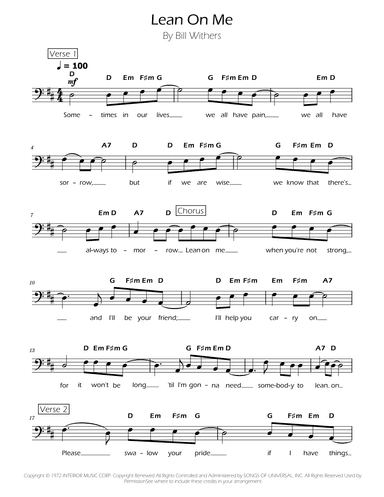 Lean On Me (arr. Ygor Nunes)