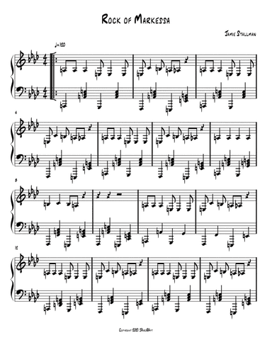 Rock of Markessa - Piano