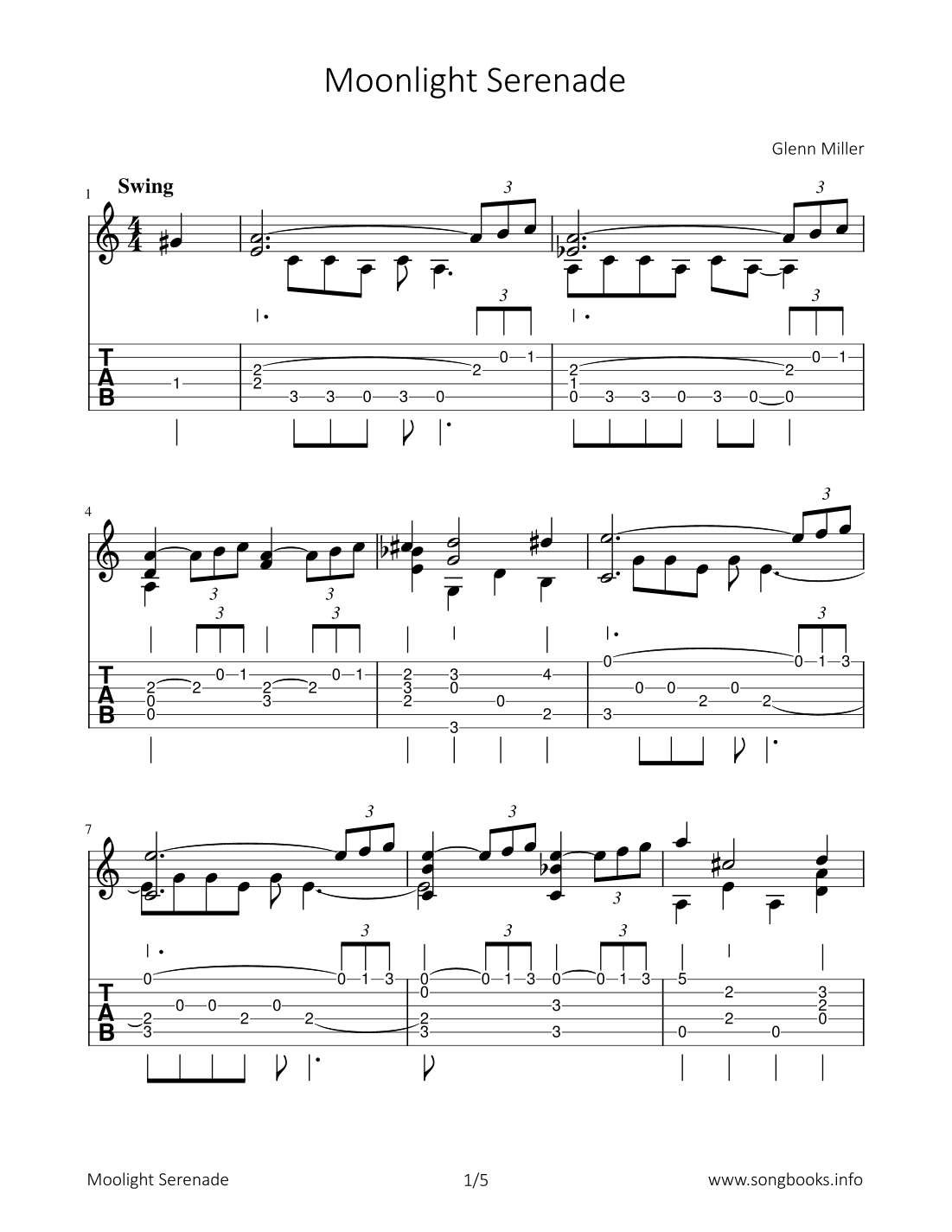 Moonlight Sereande (arr. Bettina Schipp)