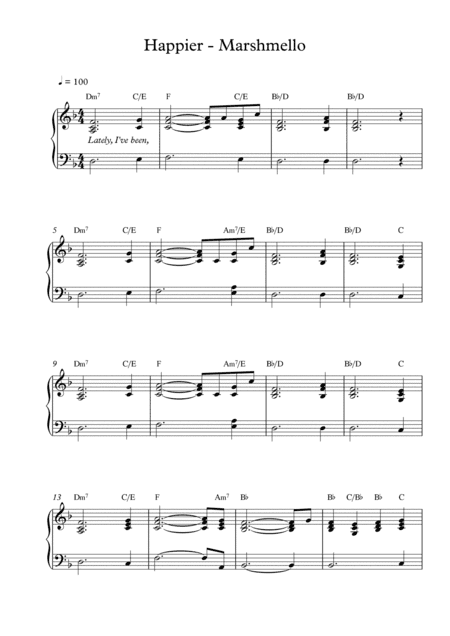 Happier (arr. Pineapplechord)