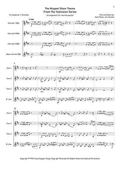 The Muppet Show Theme (arr. John Nicolaus)