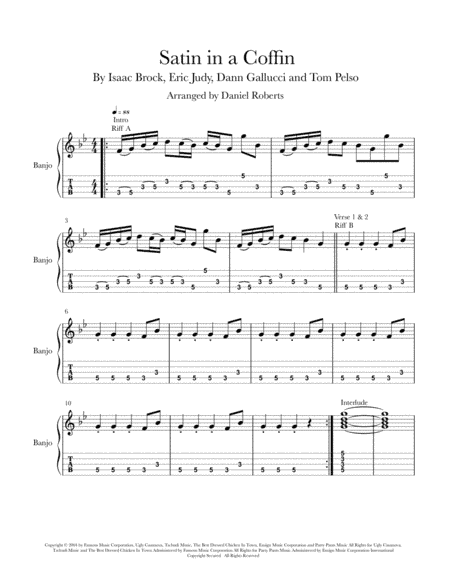 Satin In A Coffin (arr. Daniel Roberts)