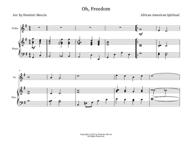 Oh, Freedom (arr. Dominic Meccia)