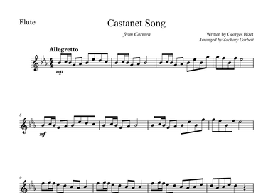 Castanet Song (arr. Zachary Corbett)