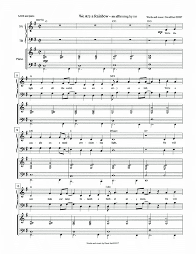 We Are a Rainbow (anthem: USA version)