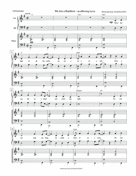 We Are a Rainbow (anthem: USA version)