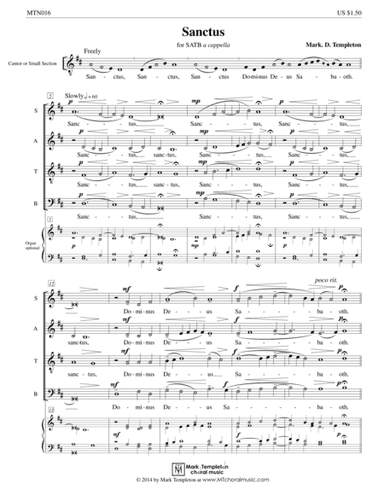 Sanctus (from Missa Brevis)