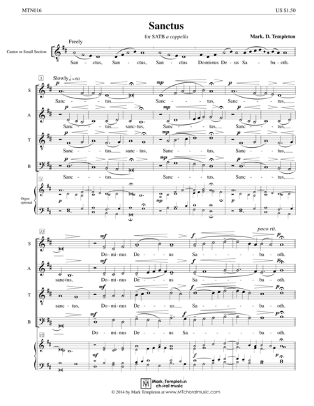 Sanctus (from Missa Brevis)