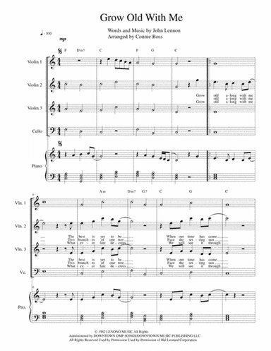 Grow Old With Me (arr. Connie Boss)