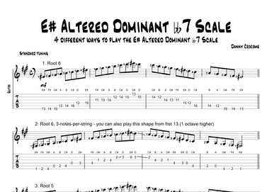 E# Altered Dominant bb7 Scale (4 Ways to Play)