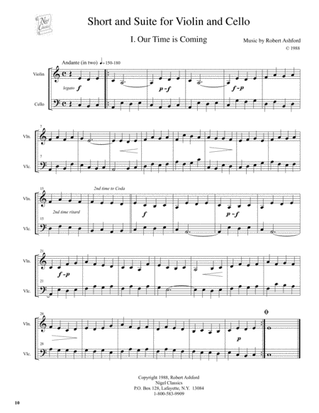 Short and Suite (Duet for Violin and Cello)