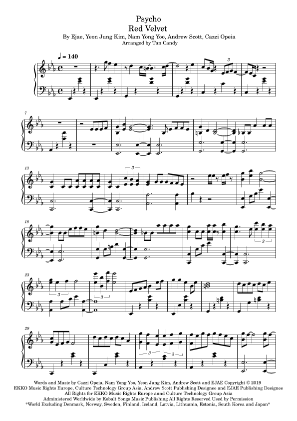 Psycho (arr. Tan Candy)