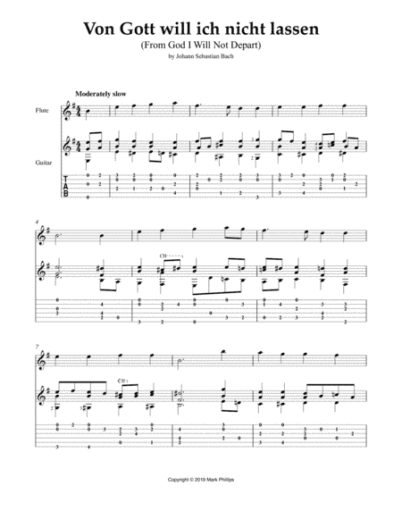 Von Gott will ich nicht lassen (From God I Will Not Depart) (arr. Mark Phillips)