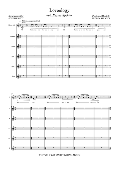 Loveology (arr. Joseph Knox)