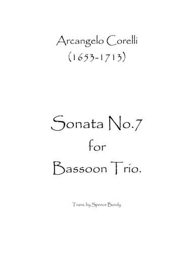 Sonata No.7 (arr. Spence Bundy)