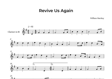 Revive Us Again (arr. Alliance Edition)