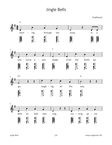 Jingle Bells (arr. songbooks.info)
