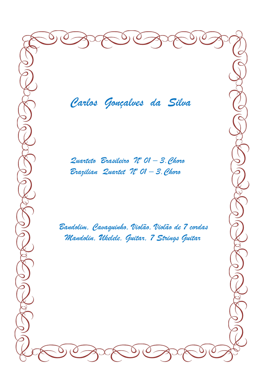 Quarteto Brasileiro Nº 01 - 03.Choro - Brasilian Quartet Nº 01 - 03.Choro