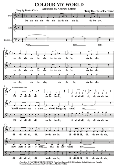 Color My World (arr. Andrew Emmet)