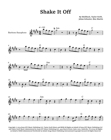 Shake It Off (arr. Glauco Fernandes)