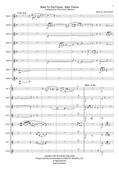 Back To The Future (arr. E. Maulwurf)