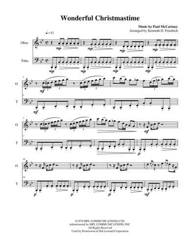 Wonderful Christmastime (arr. Kenneth D. Friedrich)
