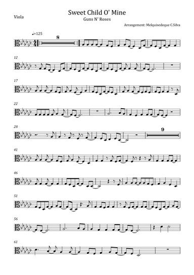 Sweet Child O' Mine (arr. Melquisedeque C.Silva)