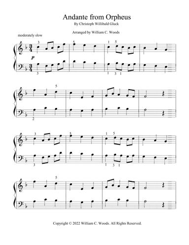 Andante from Orpheus (arr. William C. Woods)