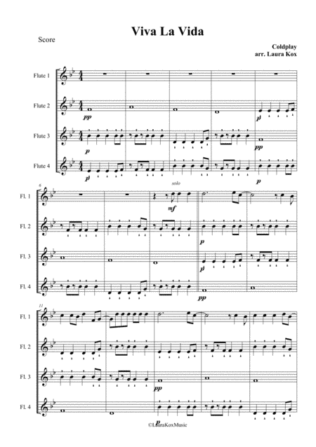 Viva La Vida (arr. Laura Kox)