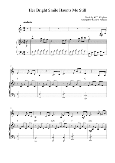 Her Bright Smile Haunts Me Still (arr. Kaiserin Rebecca)