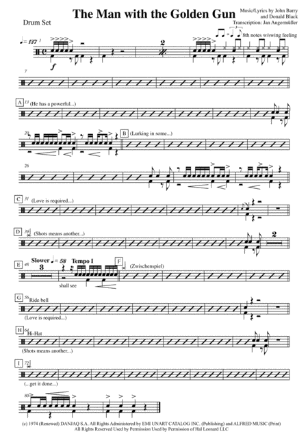 The Man With The Golden Gun (arr. Jan Angermüller)