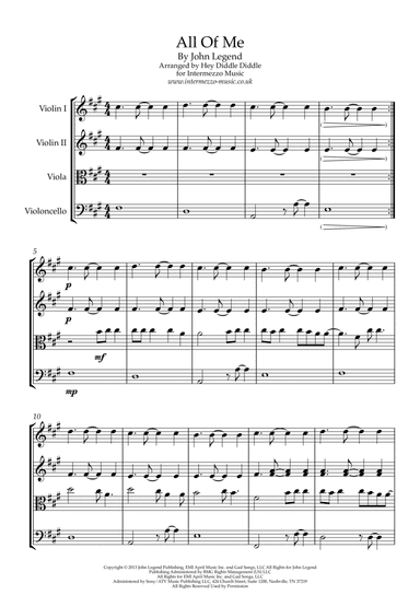 All Of Me (arr. Hey Diddle Diddle)