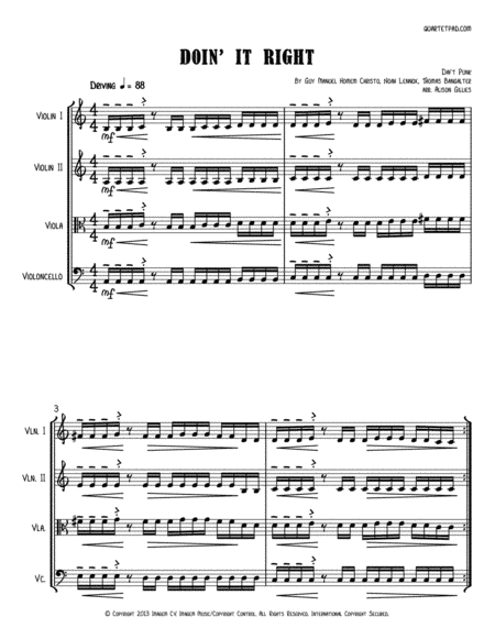 Doin' It Right (arr. Alison Gillies)