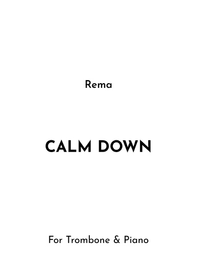 Calm Down (arr. Jireh J.)