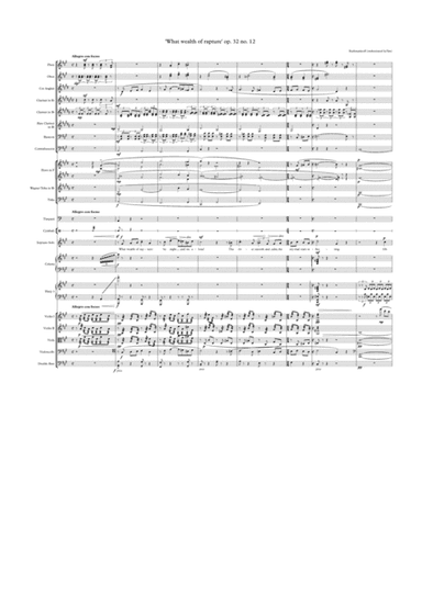 Rachmaninov: "What Wealth of Rapture" Op. 34 no. 12 (Orchestrated song) (arr. Alexander Yau)