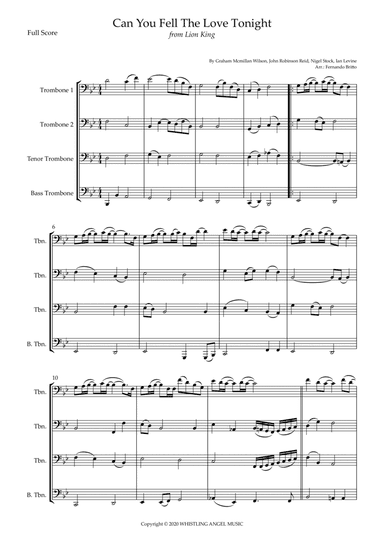 Can You Feel The Love Tonight (arr. Fernando Britto)