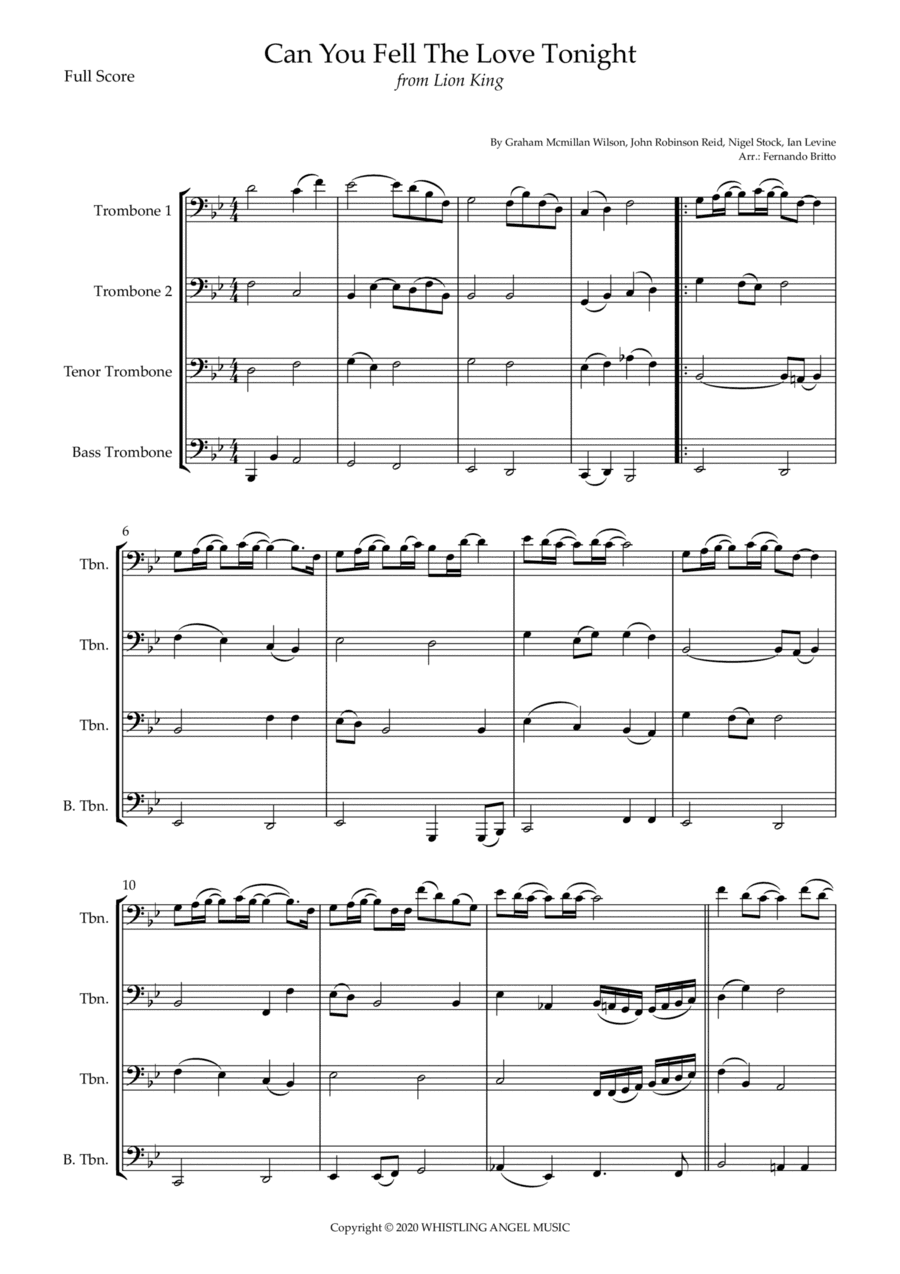 Can You Feel The Love Tonight (arr. Fernando Britto)