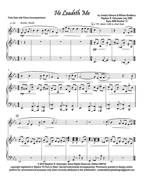 He Leadeth Me with I Have Decided to Follow Jesus arranged by Stephen R Dalrymple (arr. Stephen R Dalrymple (Dalrymple Designs))