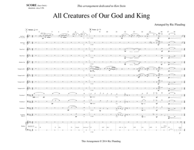 All Creatures of Our God and King (Jazz Band) (arr. Ric Flauding)