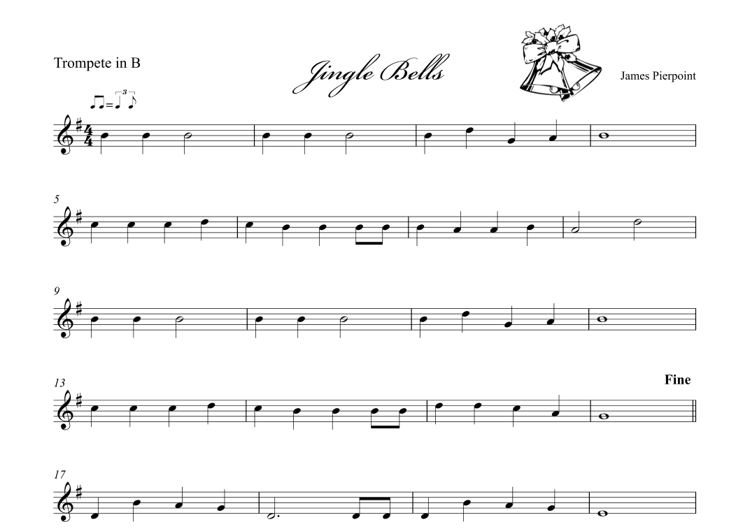 Jingle Bells - trumpet (arr. Albrecht Kuch-Weidenbrück)